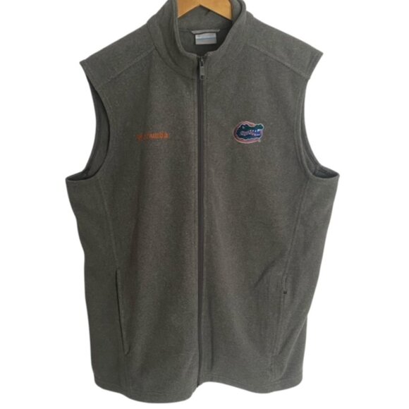 Columbia Florida Gators Grey Fleece Vest Large - Picture 1 of 4